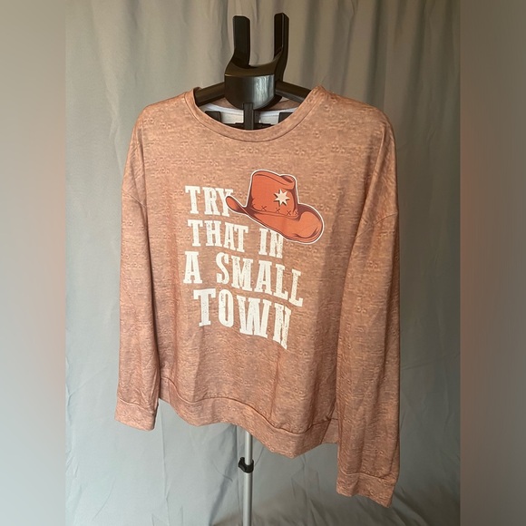 NWOT not a traditional sweater shirt-more of a jersey material - Picture 1 of 4